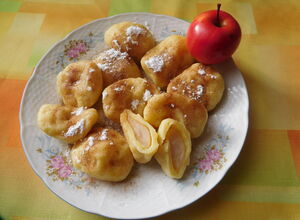Recept Tvarohové knedlíky s jablky